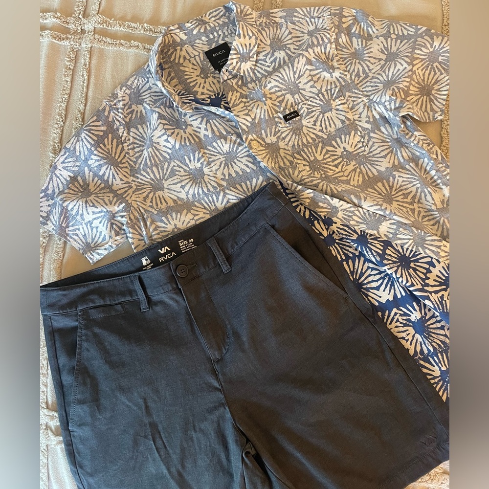 RVCA Button down & shorts